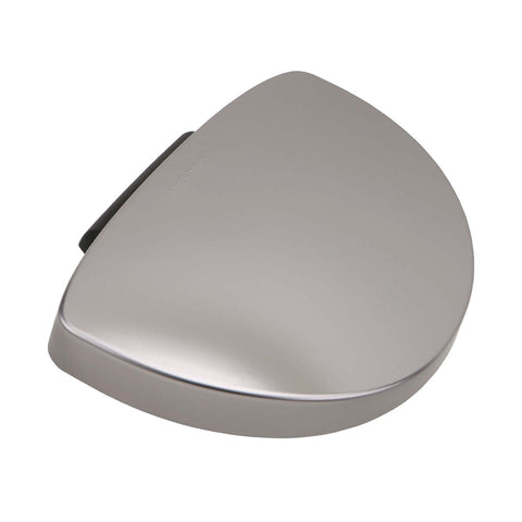 lid, brushed stainless steel 